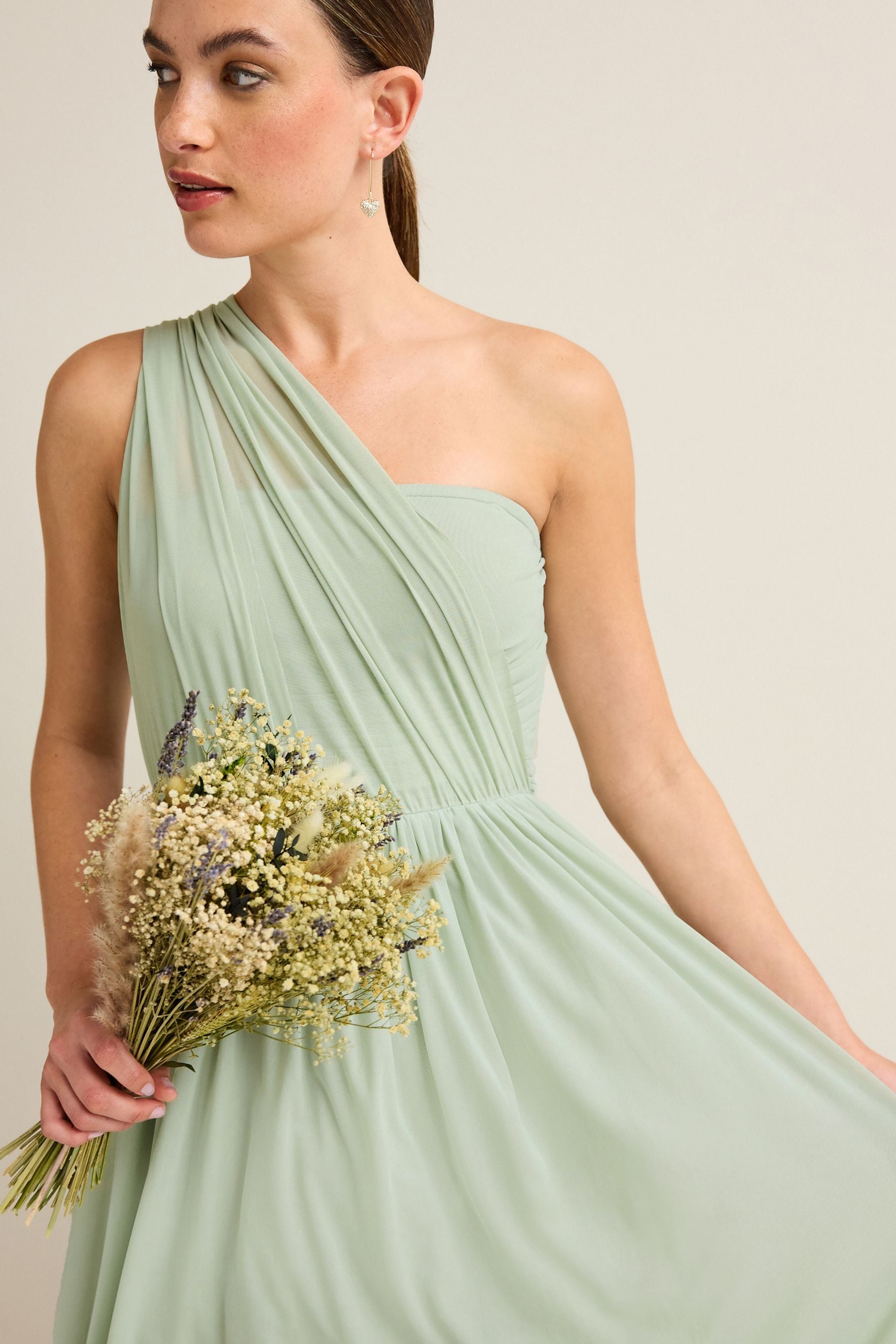 Light sage maxi dress top