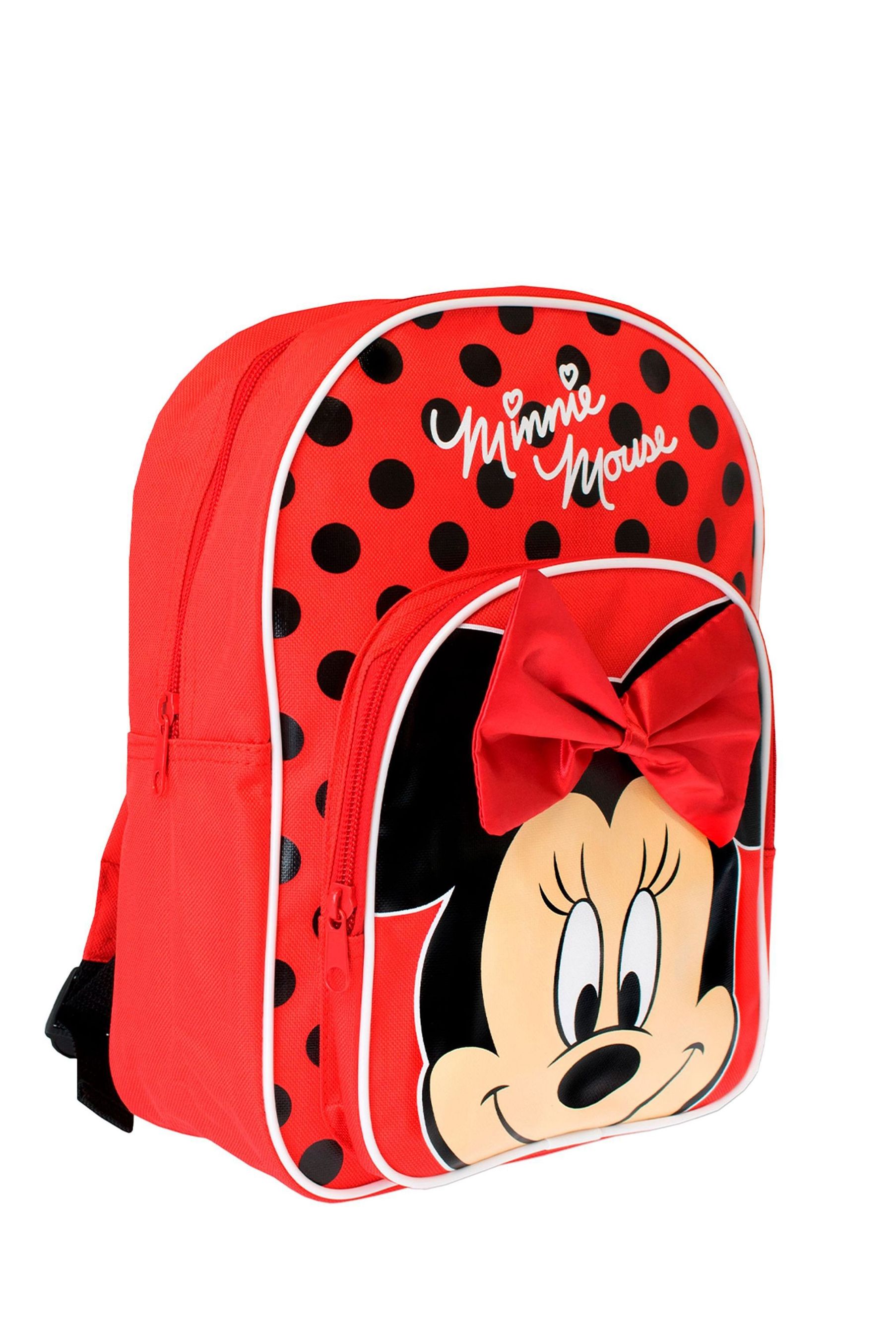 Buy Character Red Minnie Mouse 3D Bow Backpack from the Next UK online shop