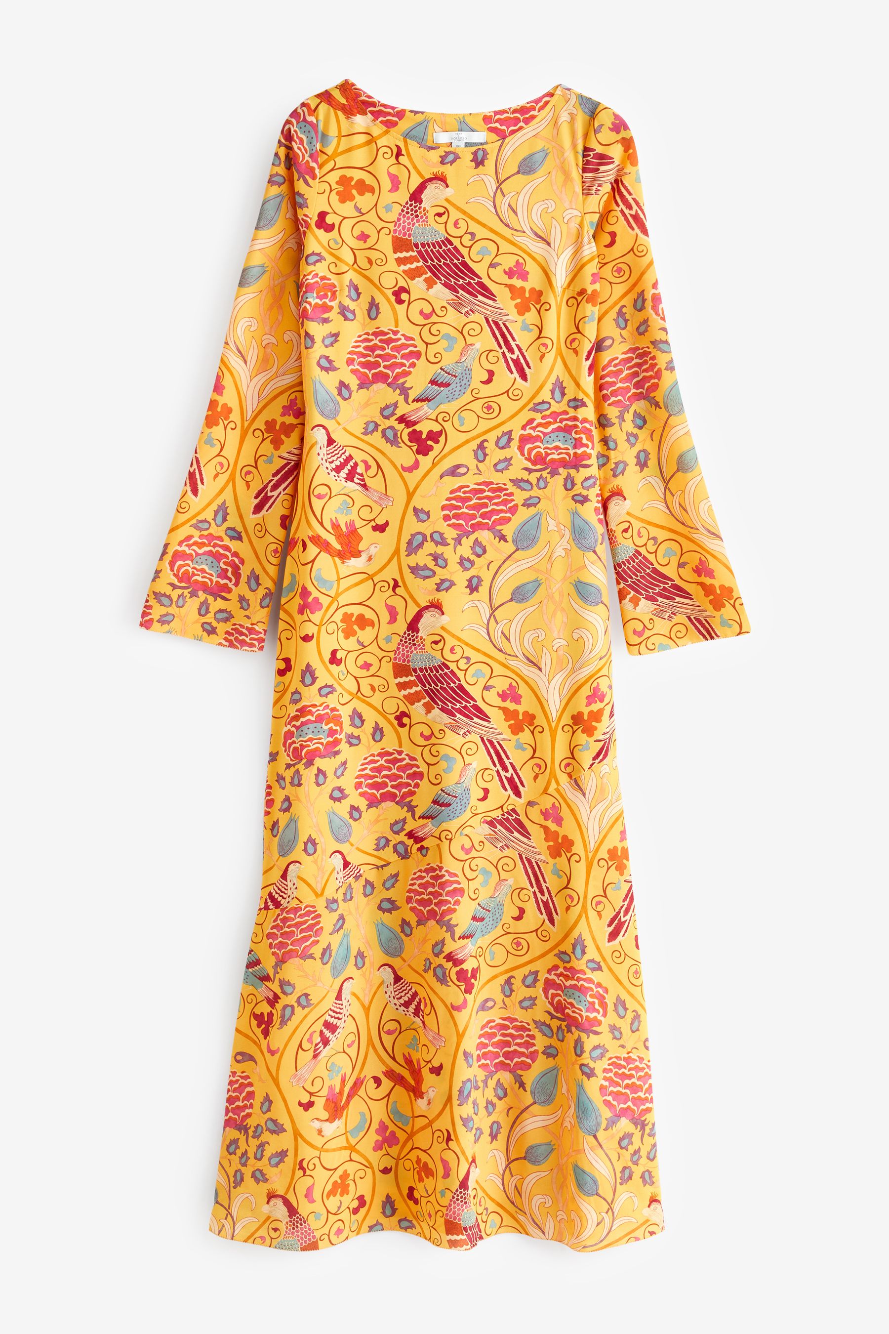 Buy Seasons of May Morris Co. Yellow Floral Long Sleeve Column Maxi Dress from Next Luxembourg