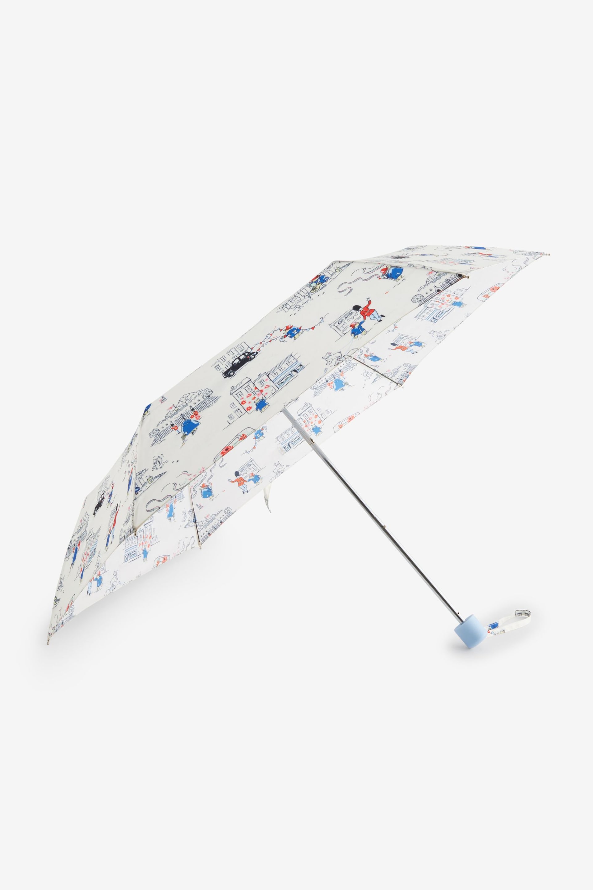 Cath Kidston White Paddington London Print Compact Umbrella - Image 1 of 2