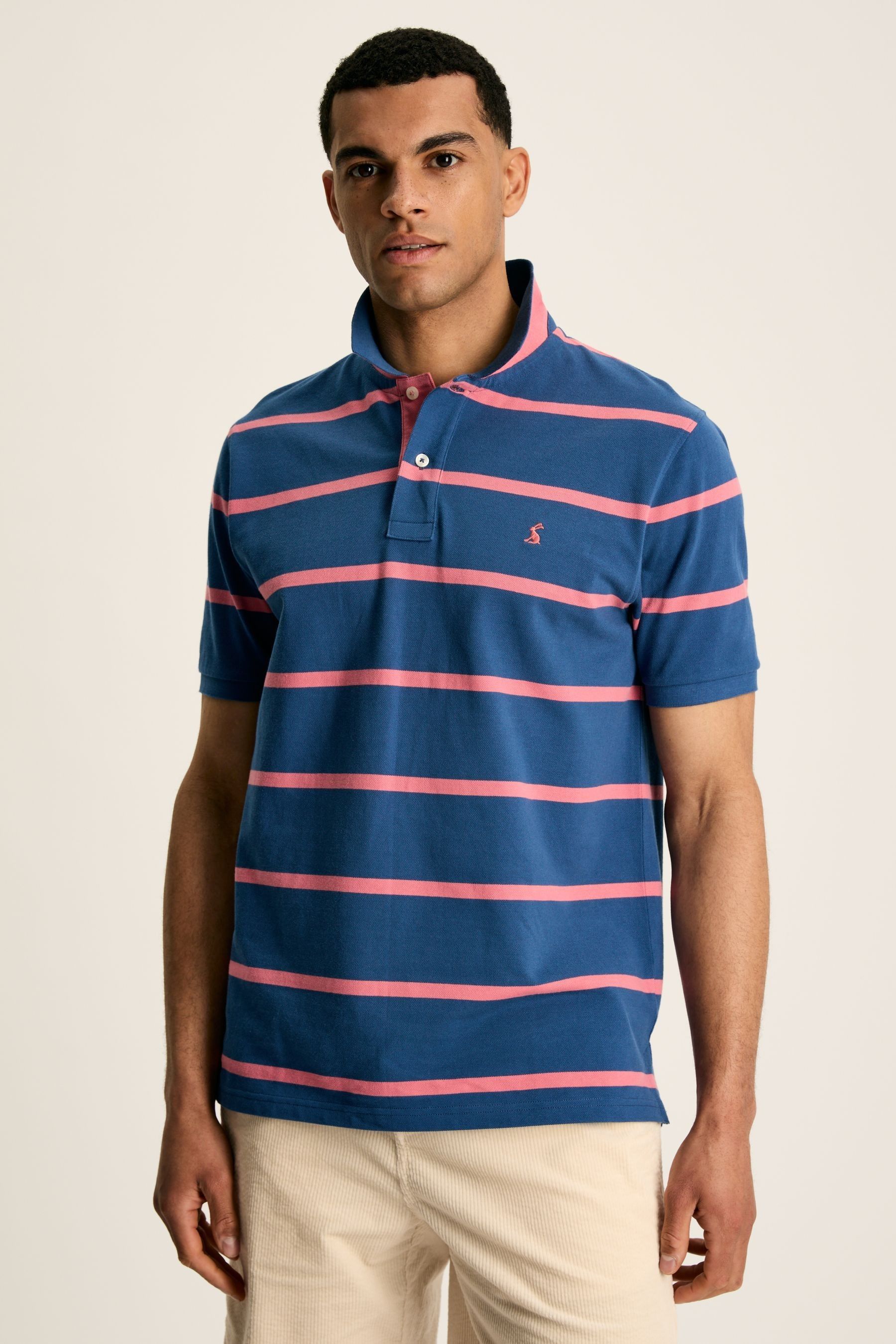 Buy Joules Filbert Blue Pink Striped Polo Shirt from the Next UK online shop