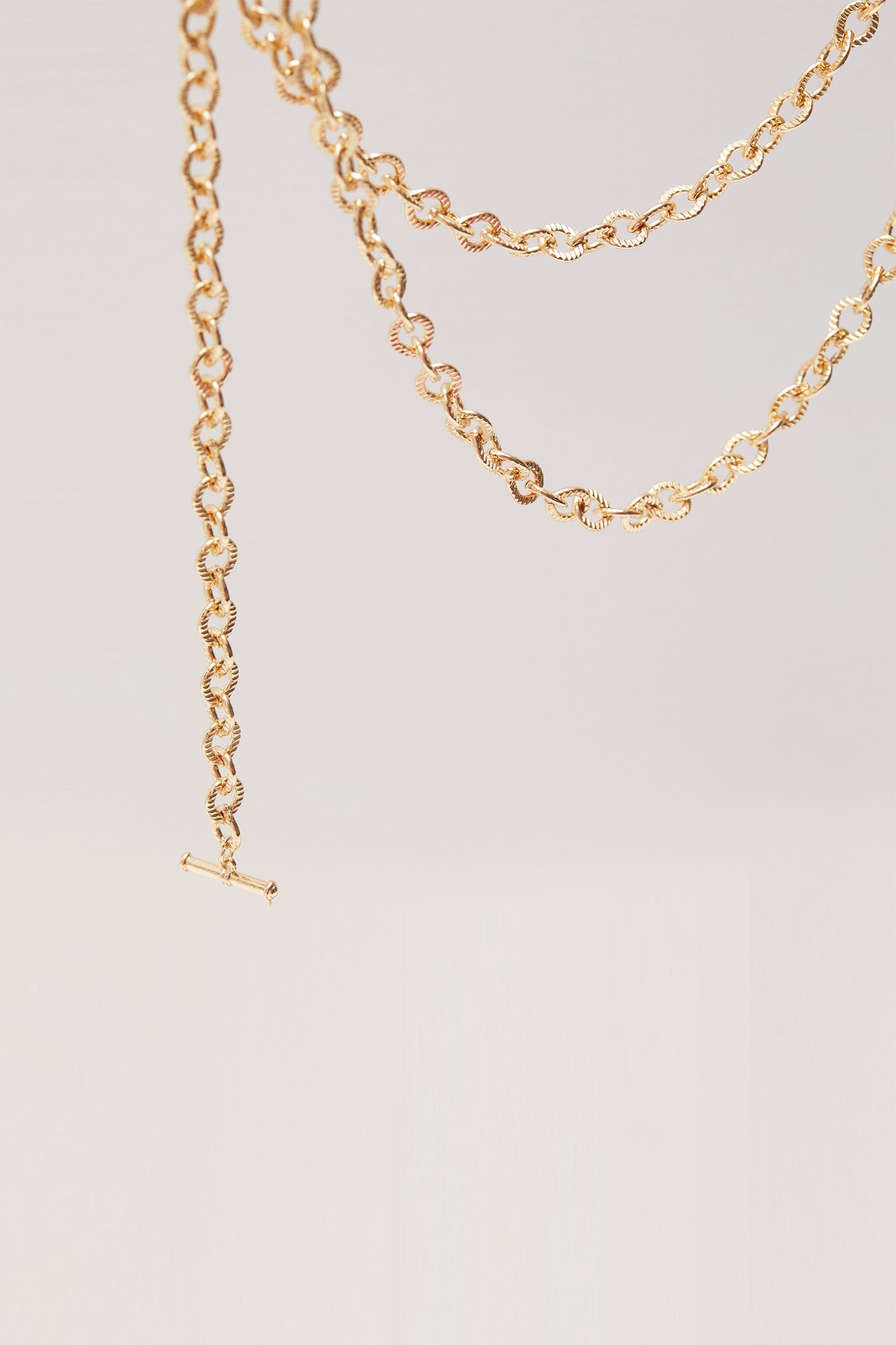 Buy Mood Gold Polished Textured Chain Belt from the Next UK online shop
