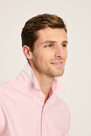 Joules Oxford Pink Classic Fit Short Sleeve Shirt - Image 3 of 6