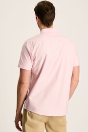 Joules Oxford Pink Short Sleeve Classic Fit Shirt - Image 5 of 7