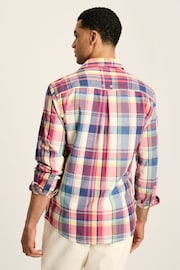 Joules Madras Blue/Pink Long Sleeve Cotton Check Shirt - Image 2 of 7