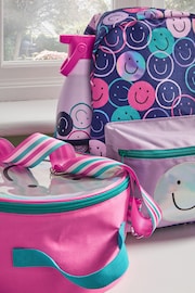 Iridescent Smiley Face Backpack, Lunch Bag and Water Bottle Bundle - Image 3 of 5