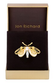 Jon Richard Gold Tone Butterfly Pearl And Mother Of Pearl Gift Boxed Brooch - Image 2 of 2