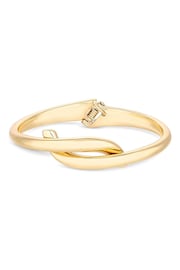 Jon Richard Gold Tone Polished Twisted Bangle Bracelet - Image 1 of 3