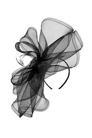 Jon Richard Black Large Hat Fascinator - Image 4 of 4