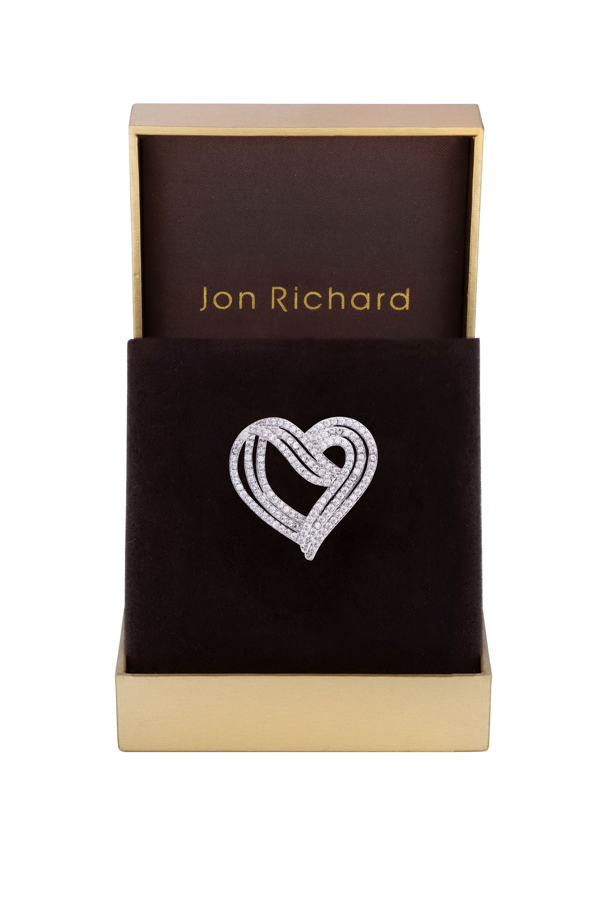 Jon Richard Silver Tone Cubic Zirconia Brooch - Image 1 of 2