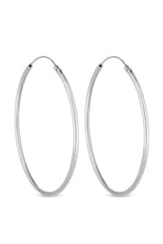 Simply Silver Sterling Silver Tone 925 Hoop Earrings - Image 2 of 2