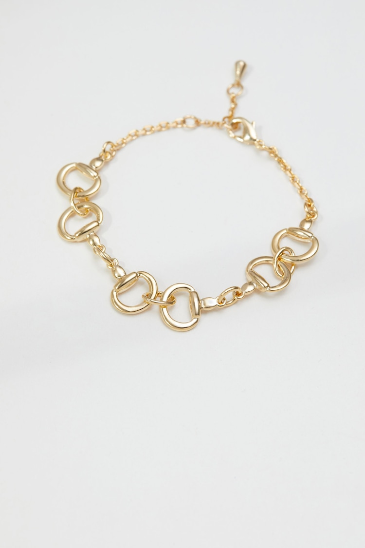 Jon Richard Gold Tone Snaffle Bracelet - Image 1 of 4