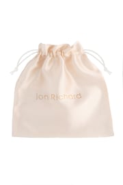 Jon Richard Silver Tone Louisa Silver Navette Crystal Ribbon Swirl Comb - Gift Pouch - Image 2 of 3