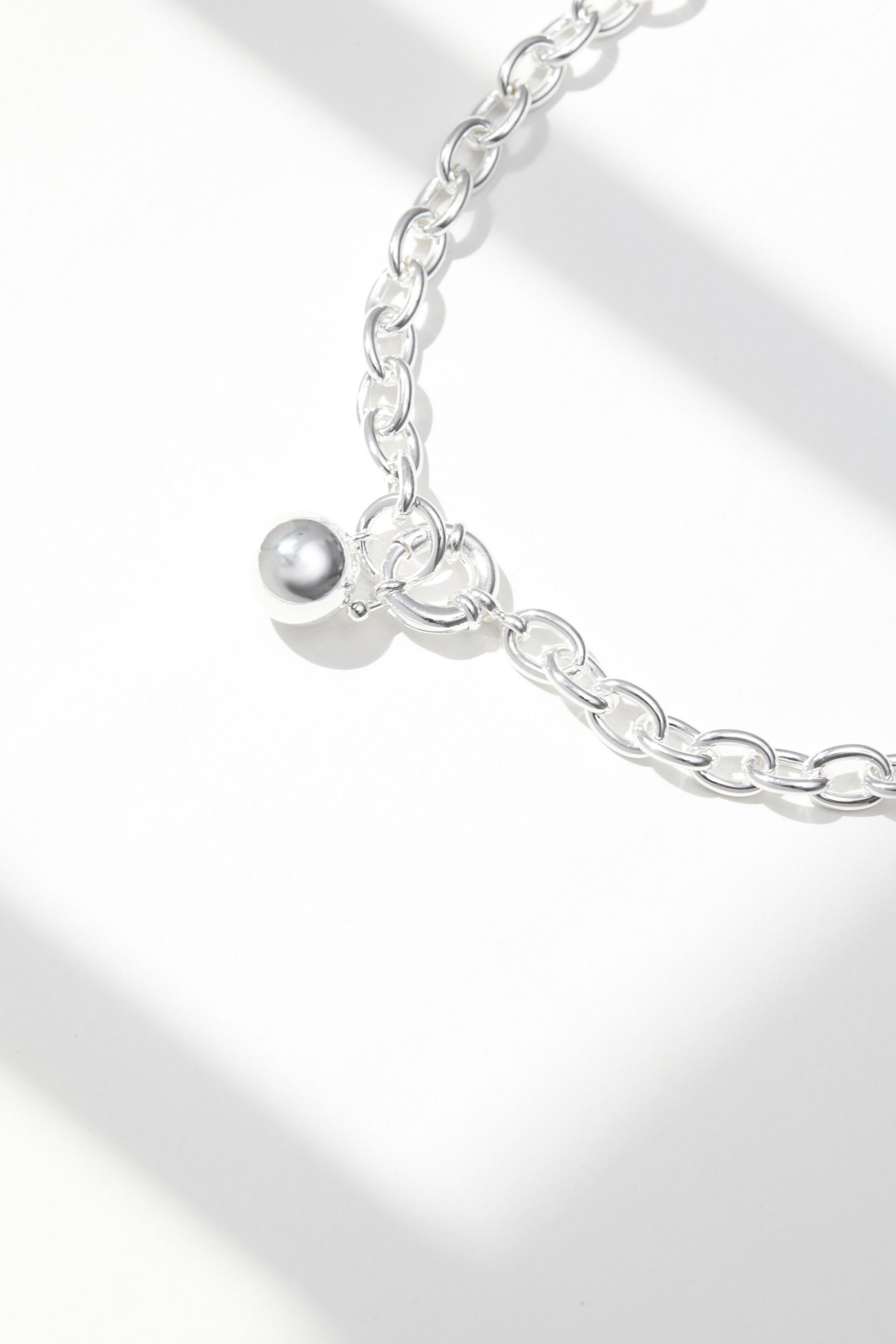 Jon Richard Silver Tone Polished Ball Necklace - Image 2 of 4