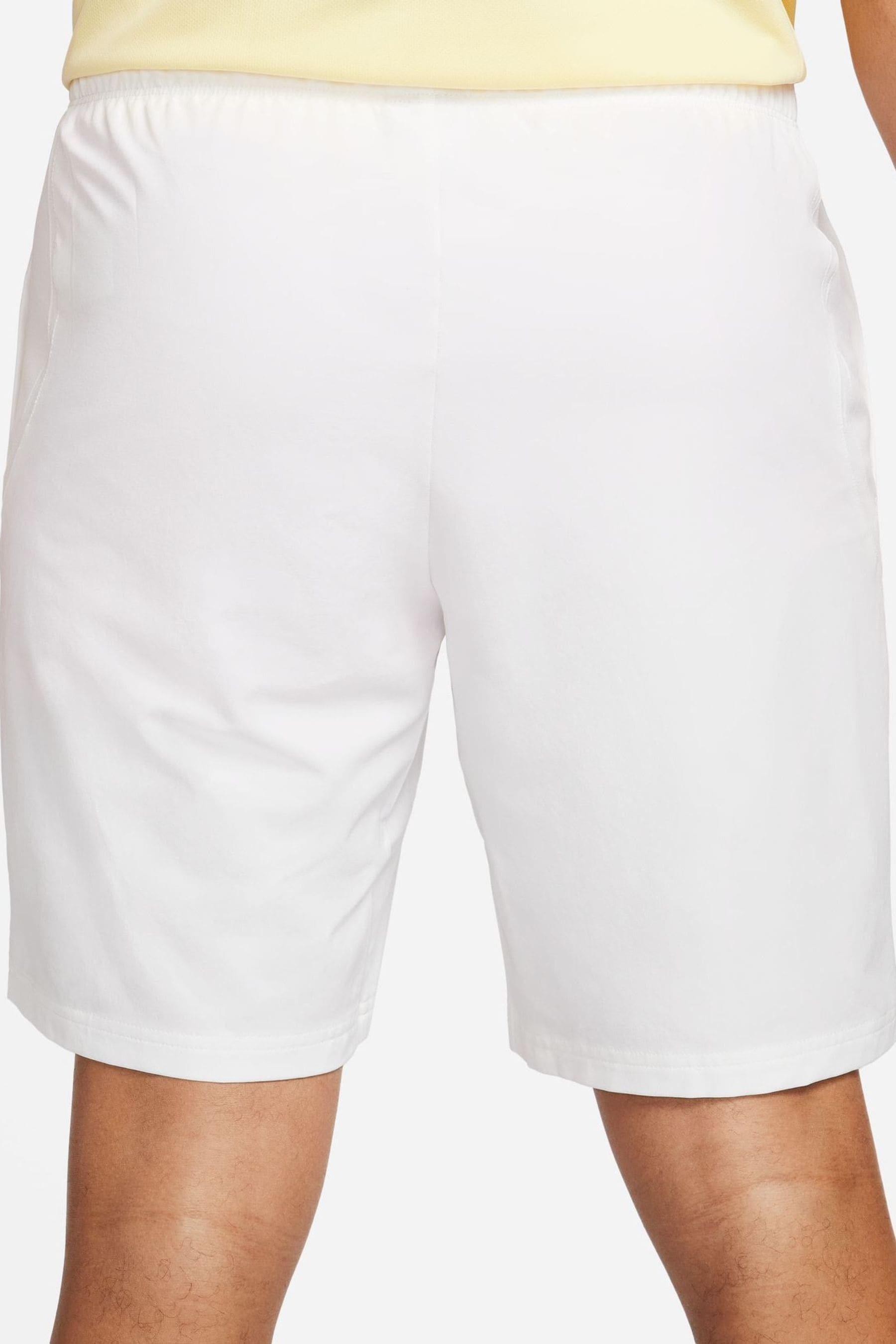 Buy Nike White Dri FIT Advantage Tennis 9 inch Shorts from the Next UK online shop
