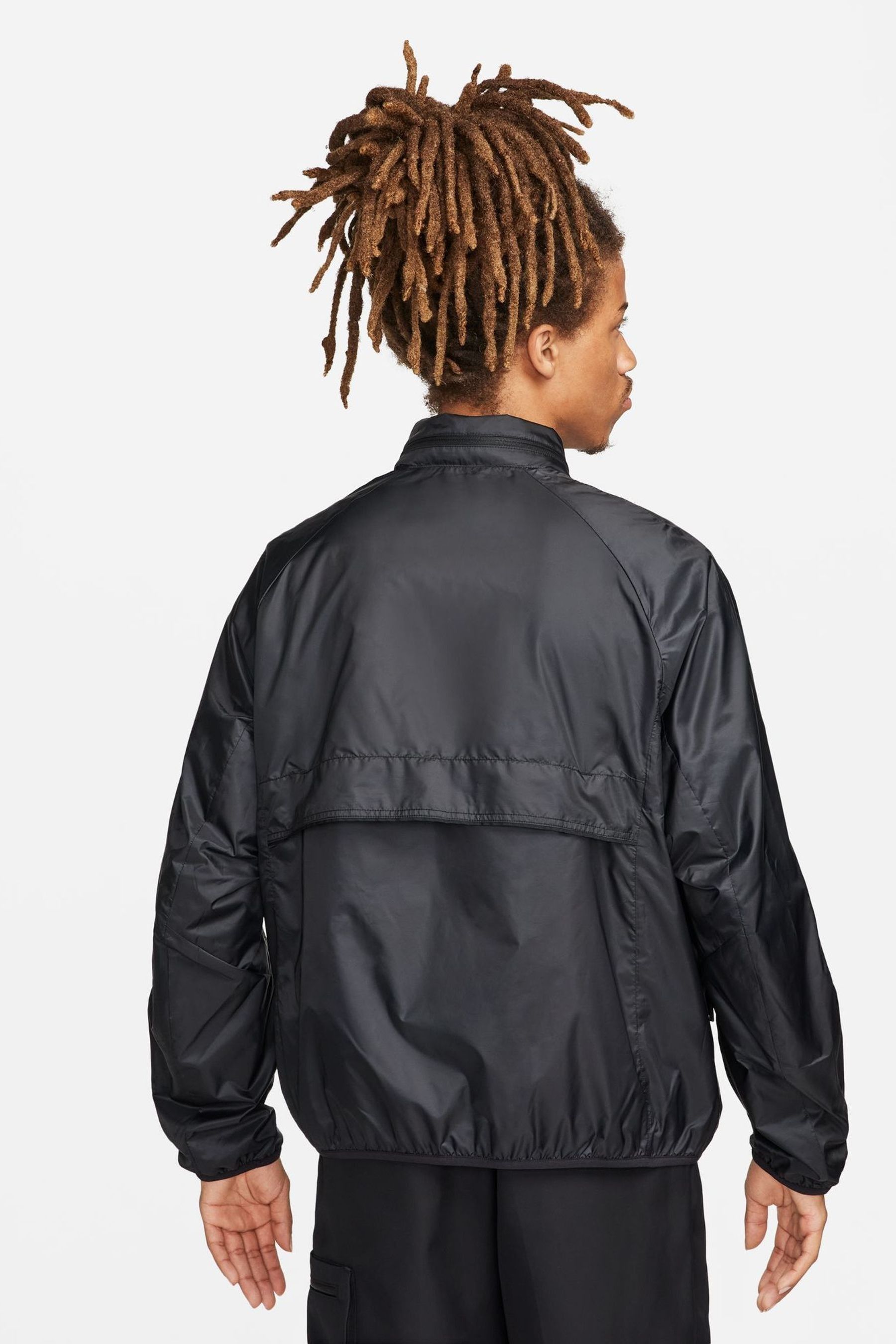 Buy Nike Black Tech Woven Lined Lightweight Jacket from Next Luxembourg