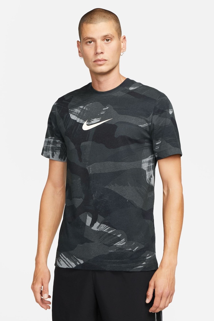 Nike Black Camo T-Shirt - Image 1 of 8