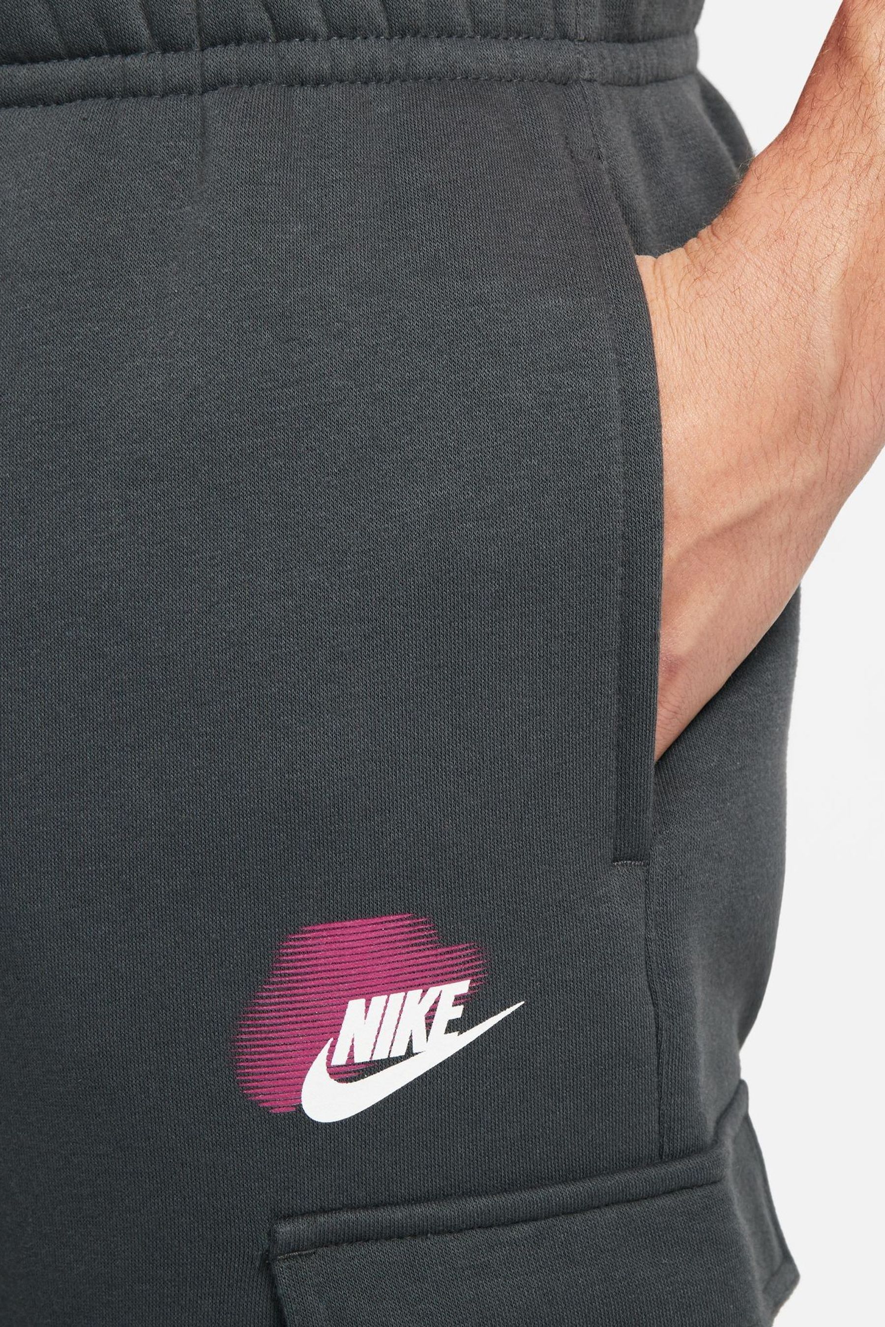 Buy Nike Black Grey Standard Issue Cargo Joggers from the Next UK online shop