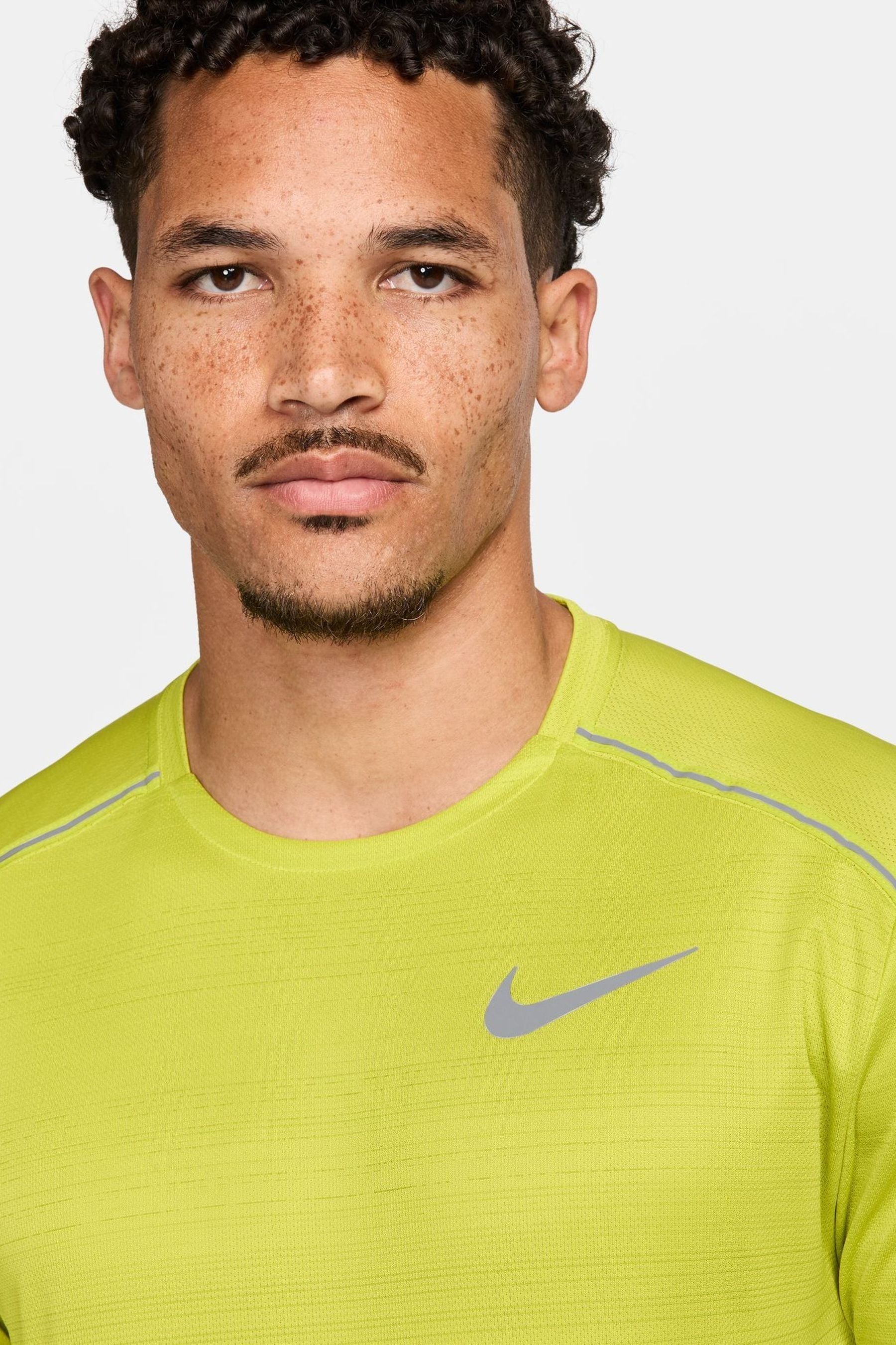 Buy Nike Yellow Dri FIT Miler Breathe Running T Shirt from Next Armenia