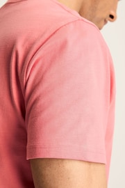 Joules Denton Pink Plain Jersey Crew Neck T-Shirt - Image 6 of 7