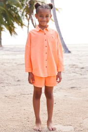 Soft Orange Shirt And Shorts Co-ord Set (3-16yrs) - Image 2 of 7
