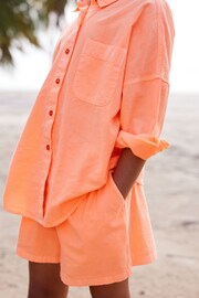Soft Orange Shirt And Shorts Co-ord Set (3-16yrs) - Image 4 of 7