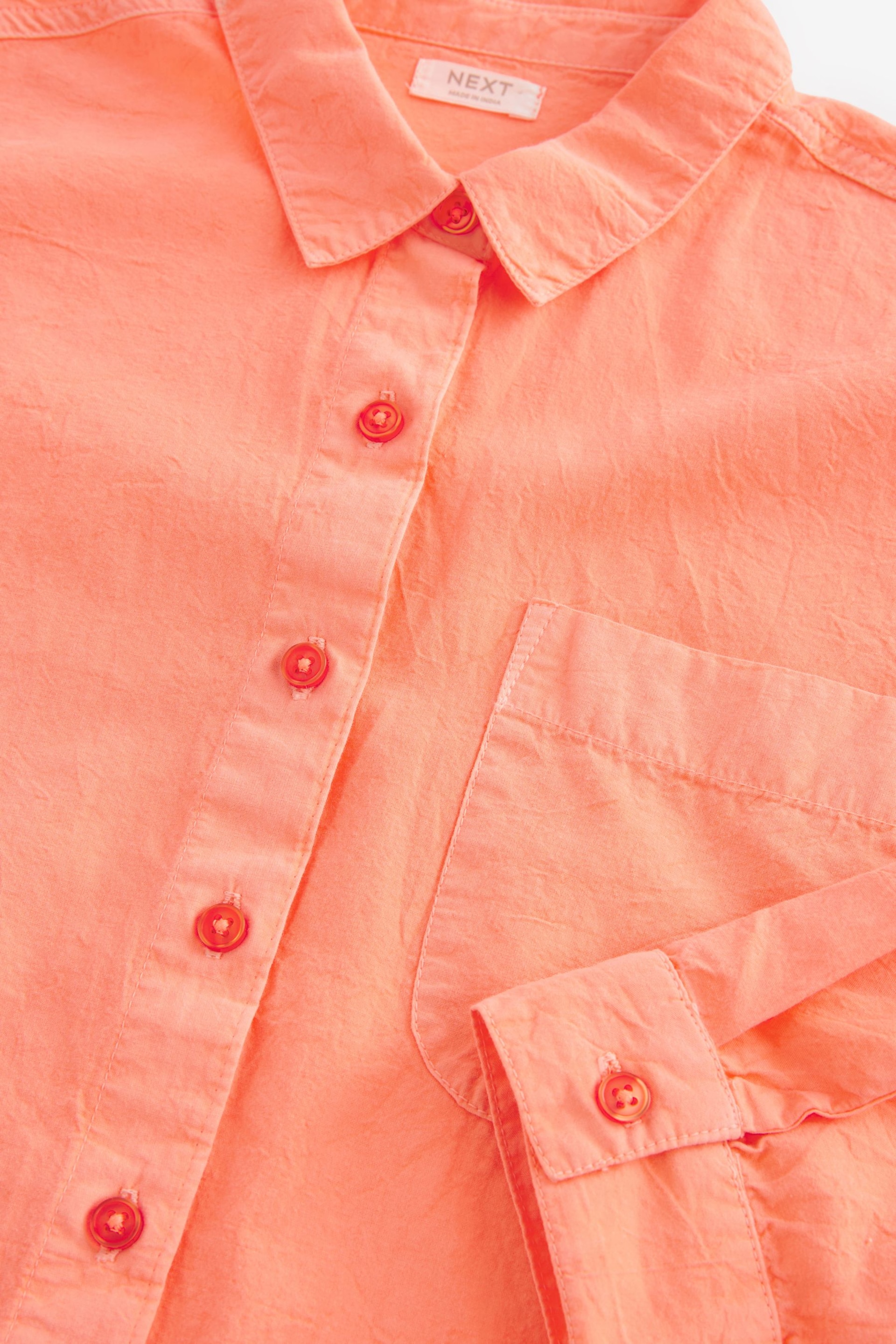 Soft Orange Shirt And Shorts Co-ord Set (3-16yrs) - Image 7 of 7