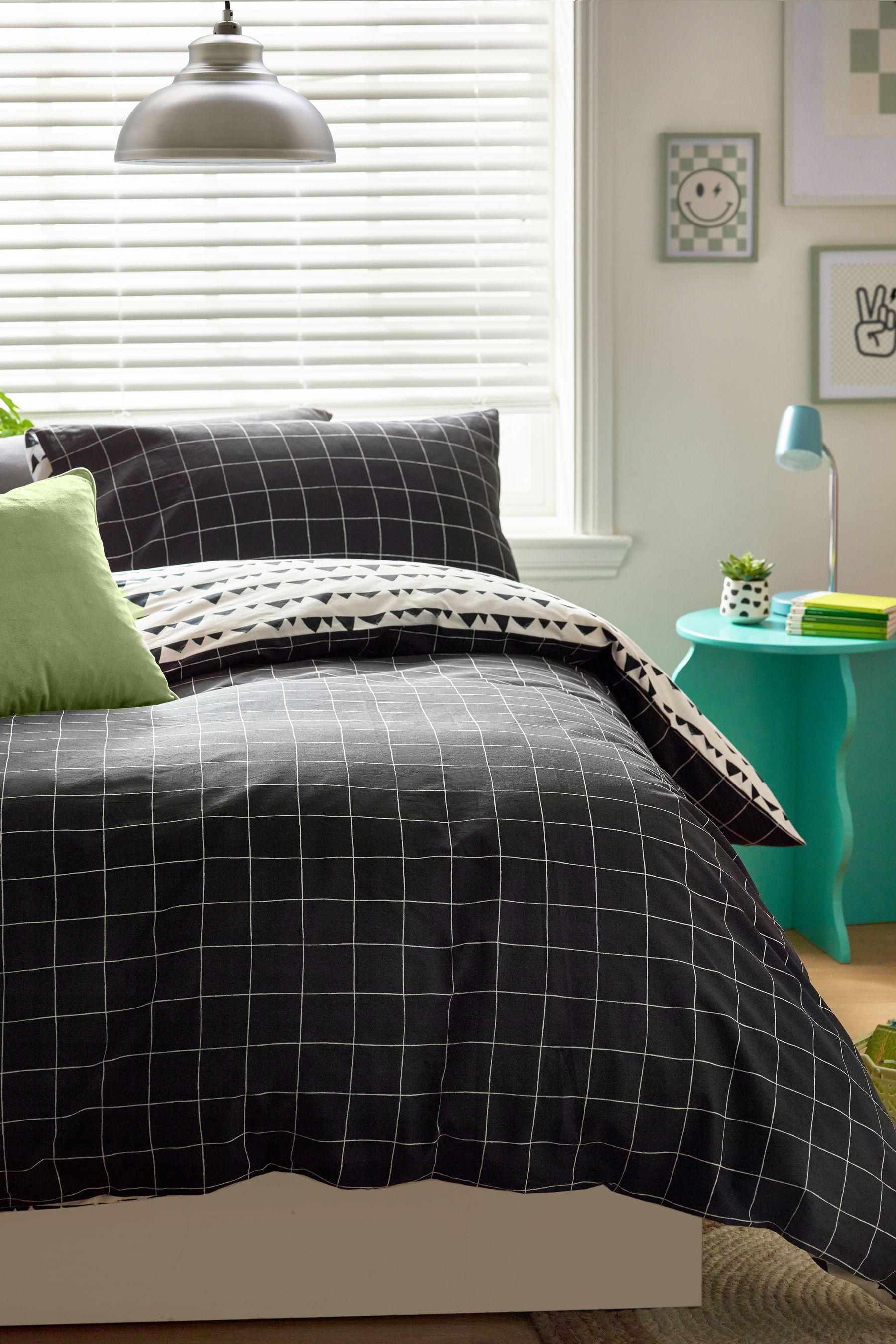 Buy Monochrome 100 Cotton Printed Bedding Duvet Cover and Pillowcase Set from the Next UK online shop