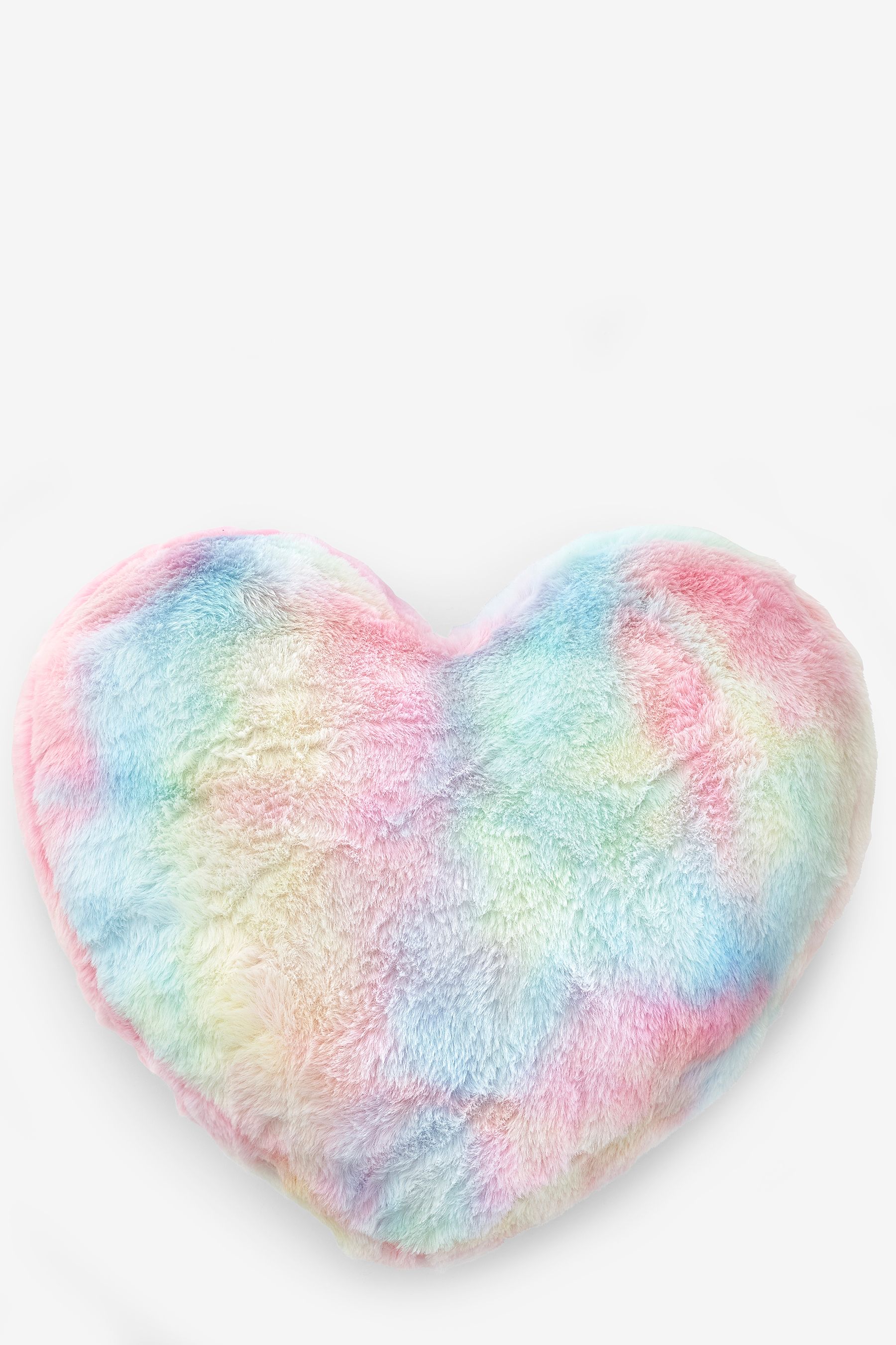 Multi Ombre Rainbow Heart Cushion