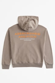 Abercrombie & Fitch Green Zip-Through Logo Hoodie - Image 2 of 2