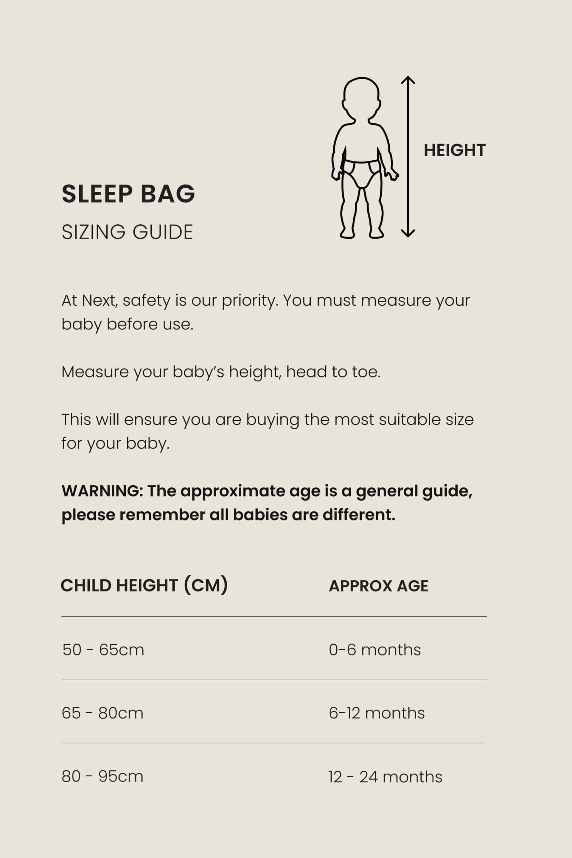Cream Muslin 1 Tog  Baby 100% Cotton Sleep Bag - Image 3 of 11