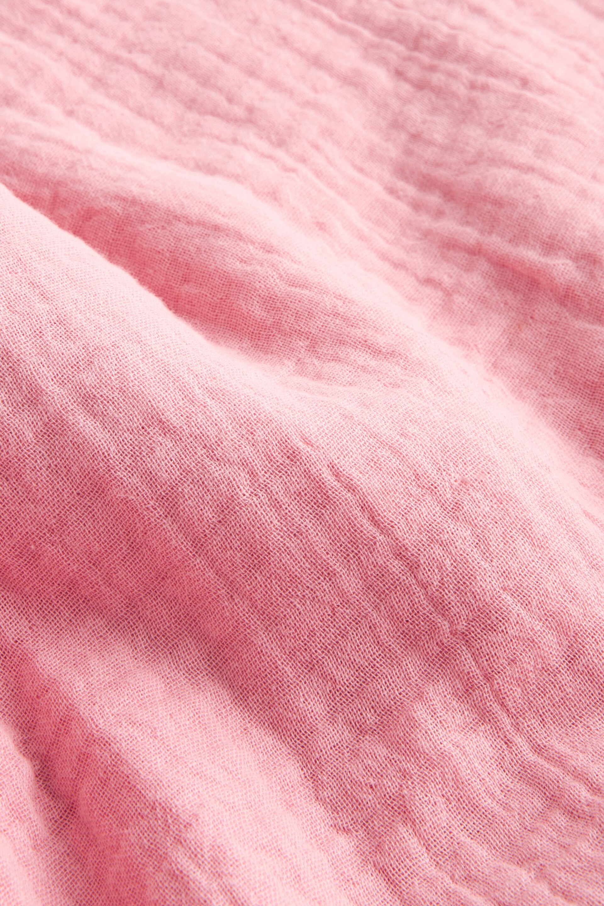 Muslin Pink Baby Blanket - Image 4 of 5