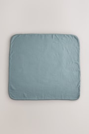 Blue Pom Baby 100% Cotton Muslin Blanket - Image 4 of 5