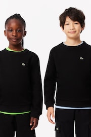 Lacoste Fleece Black Sweatshirt - Image 4 of 7