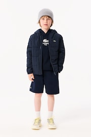 Lacoste Blue Soft Branding Hoodie - Image 8 of 8