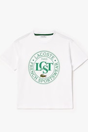 Lacoste Blue Badge Logo T-Shirt - Image 1 of 3