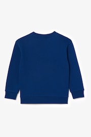 Lacoste Blue Signature Logo Sweatshirt - Image 2 of 3