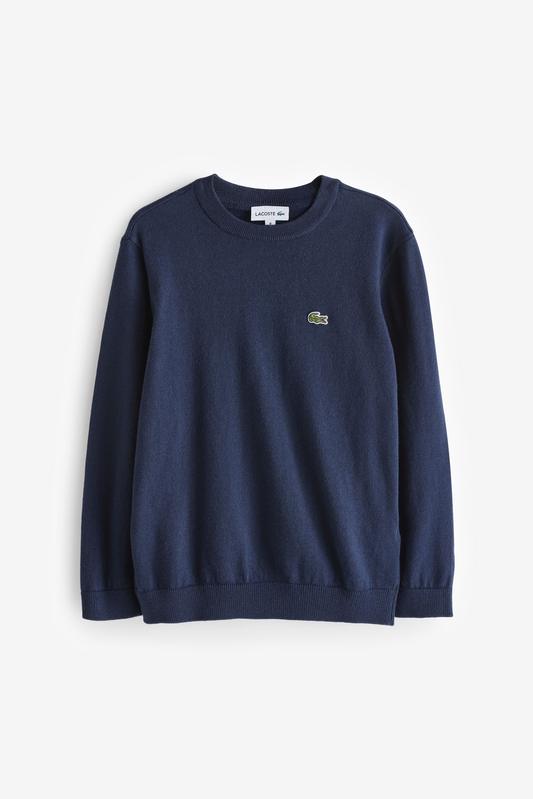 Lacoste Blue Merino Blend Jumper 8 Yrs Boys