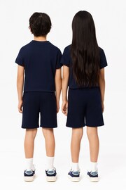 Lacoste Blue Colour Block Shorts - Image 6 of 8