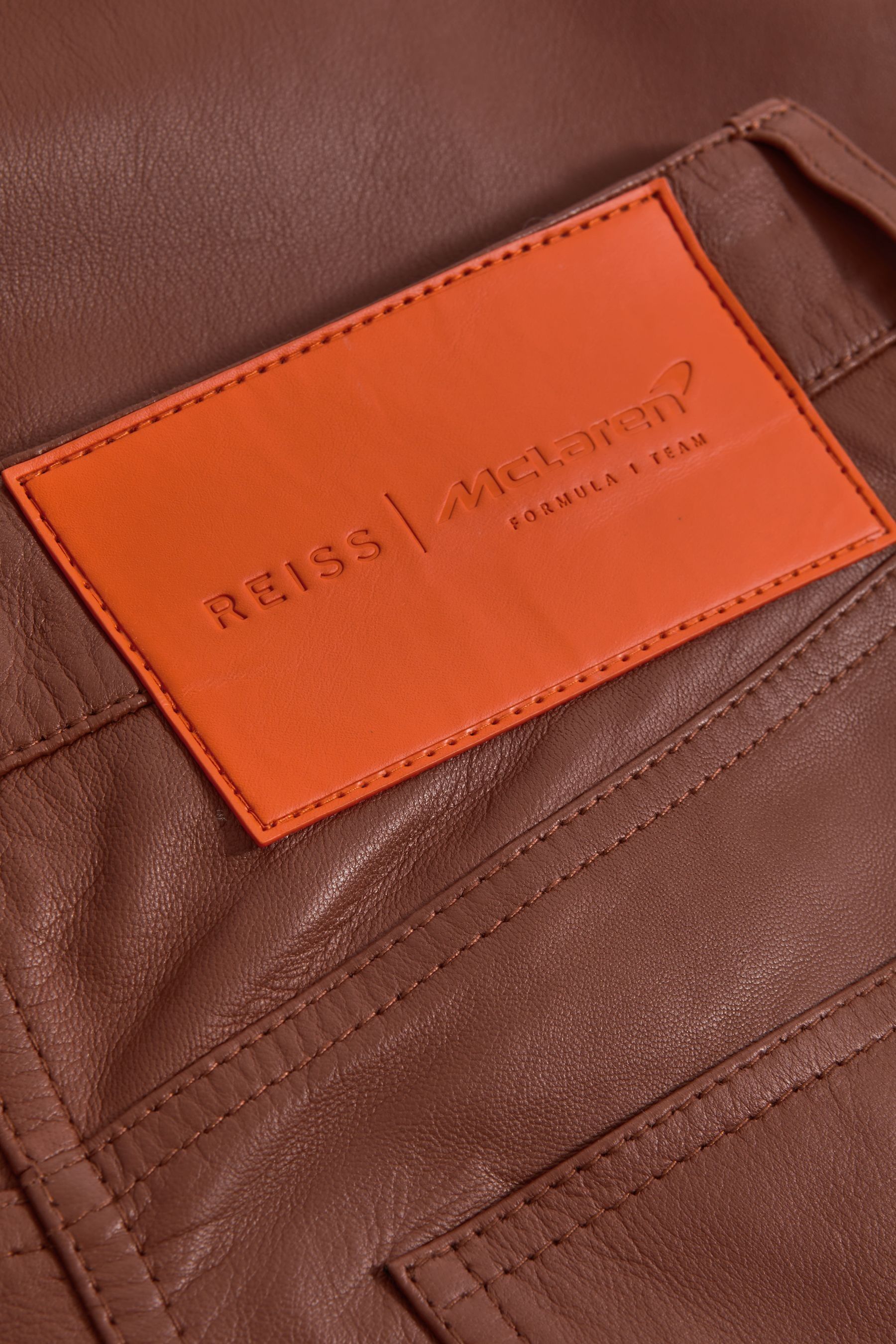 Reiss leather trousers cheap