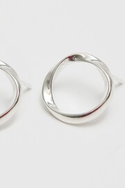Simply Silver Silver Polished Open Circle Earrings - Image 2 of 3