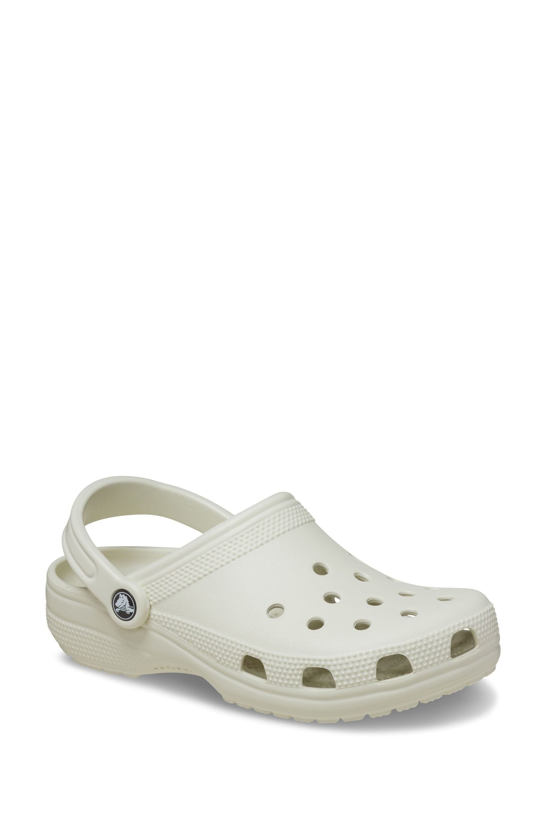 Off brand white crocs sale
