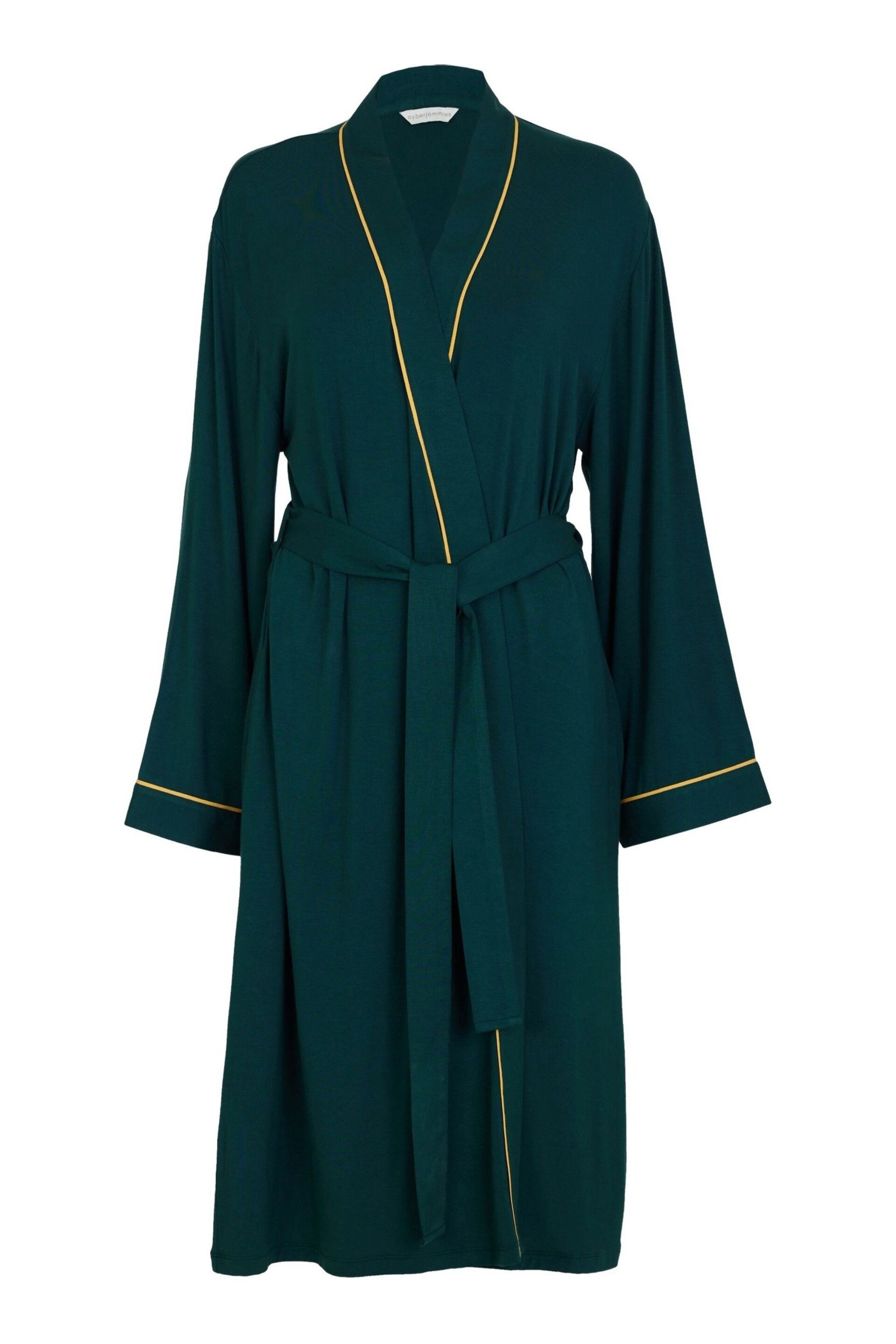 Cyberjammies Green Jersey Short Dressing Gown - Image 4 of 4