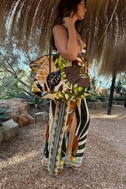 Never Fully Dressed Palm Printed Beach Black Bag - Image 2 of 3