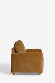 Relaxed Chenille Toffee Brown Lennox Lennox Arm Chair - Image 3 of 8