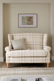 Versatile Check Light Natural Sherlock Small Sofa - Image 2 of 10