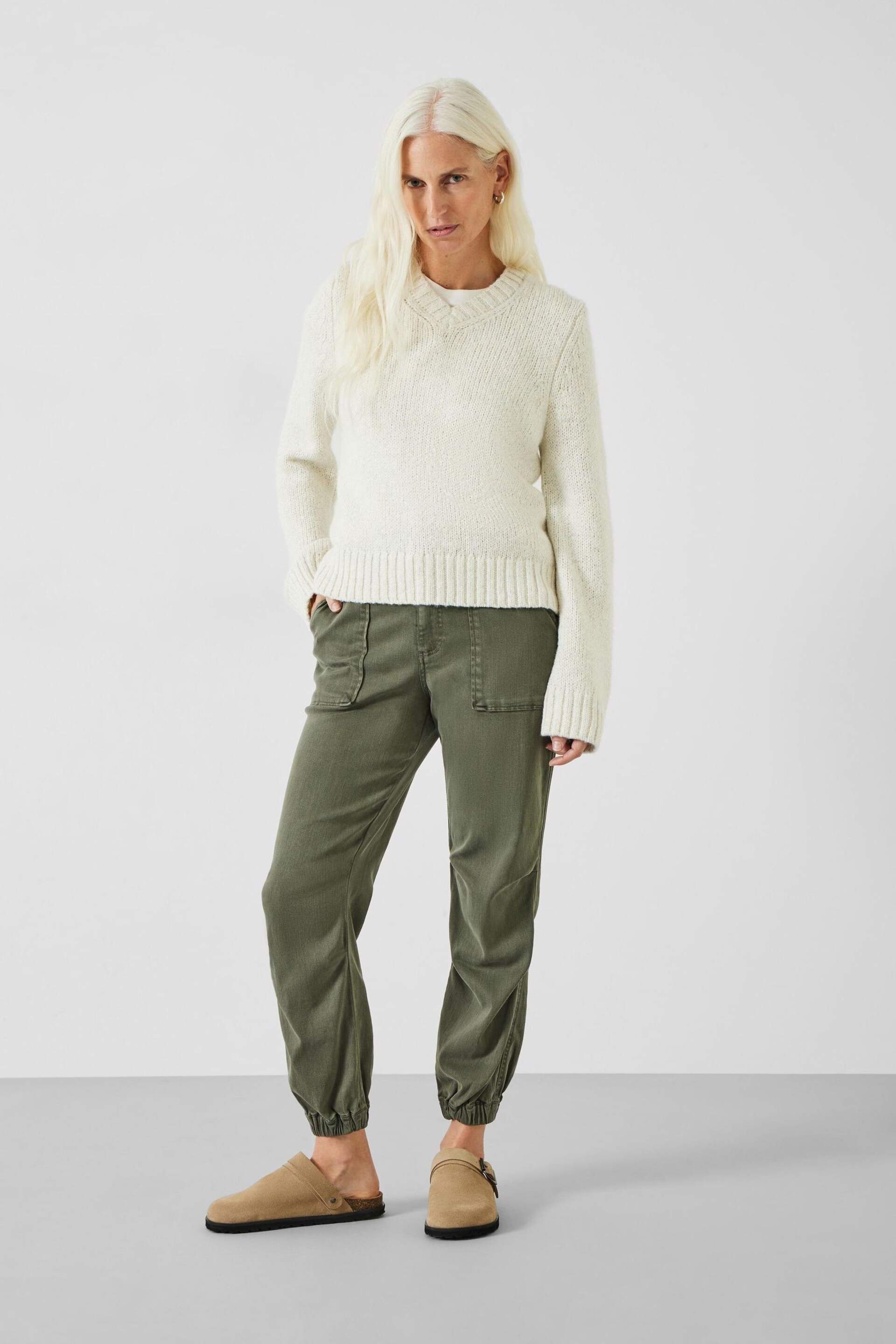 Hush Green Riley Washed Cargo Trousers - Image 3 of 5