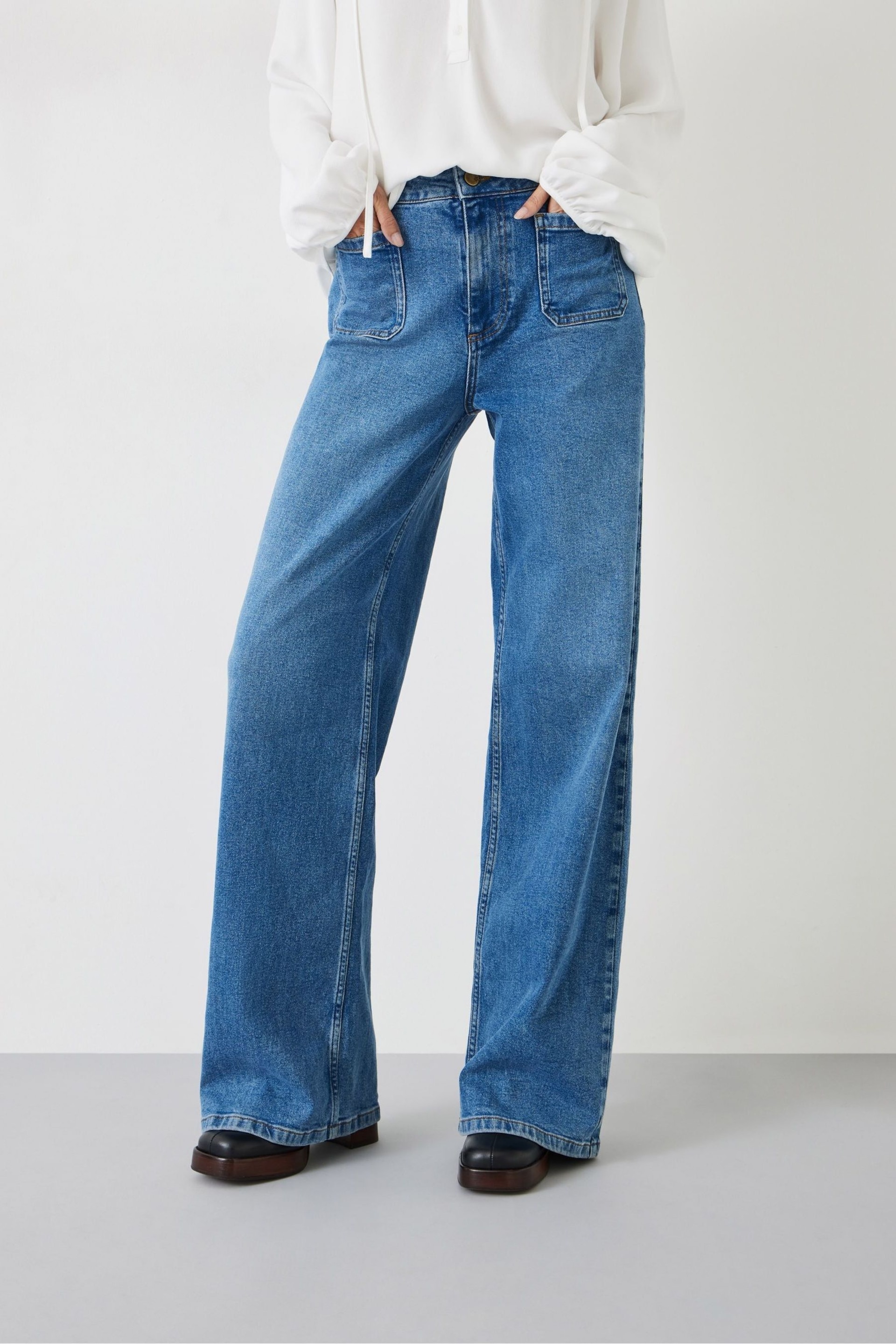 Hush Blue Rowan Flared Jeans - Image 1 of 5