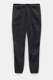 Hush Black Riley Washed Cargo Trousers - Image 5 of 5