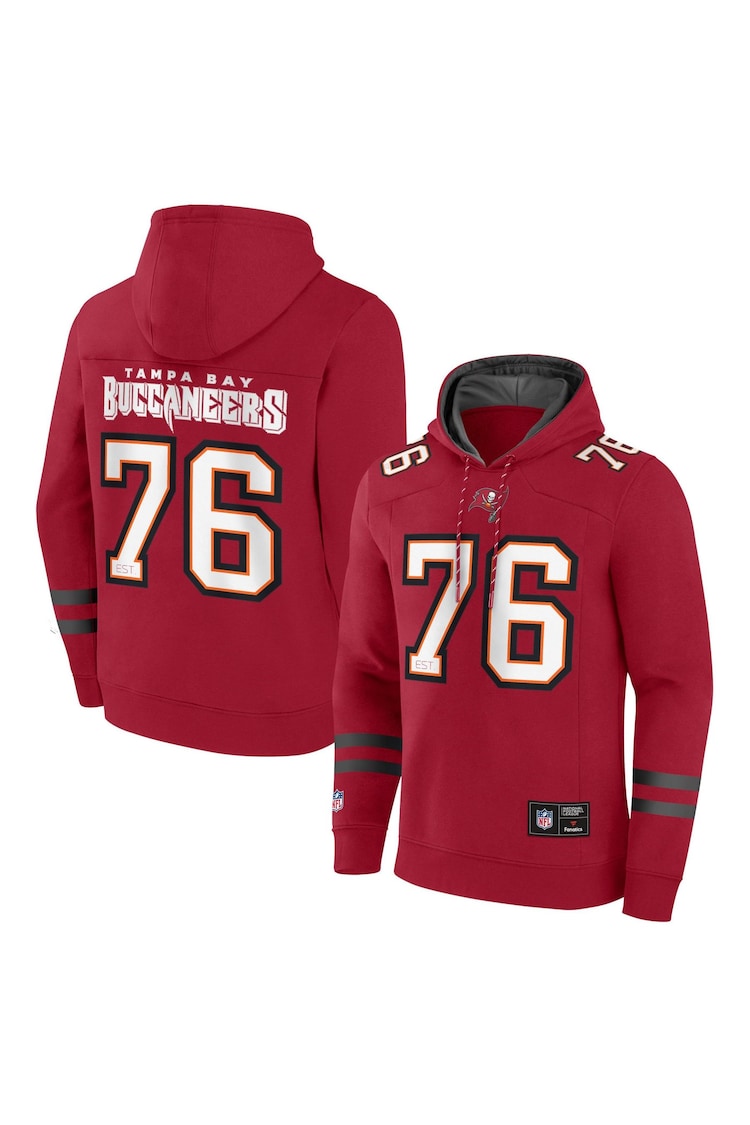 Fanatics Red NFL Tampa Bay Buccaneers Foundations Pullover Hoodie - Image 1 of 3